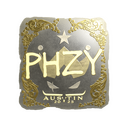 Sticker | phzy (Gold) | Austin 2025