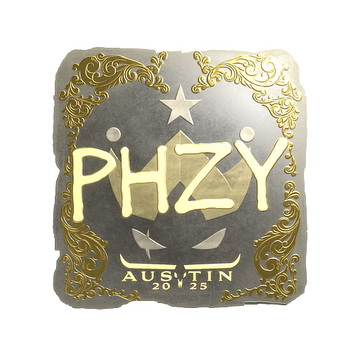 Sticker | phzy (Gold) | Austin 2025
