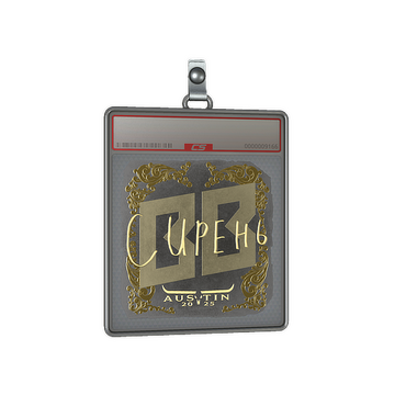 Sticker Slab | S1ren (Gold) | Austin 2025