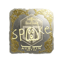 Sticker | spooke (Gold) | Austin 2025