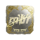 Sticker | saffee (Gold) | Austin 2025