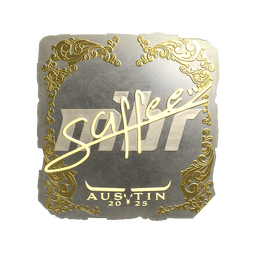 Sticker | saffee (Gold) | Austin 2025