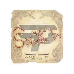 Sticker | snow | Austin 2025