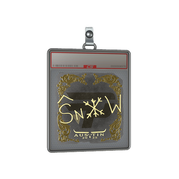 Sticker Slab | snow (Gold) | Austin 2025