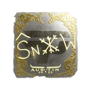 Sticker | snow (Gold) | Austin 2025