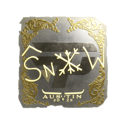 Sticker | snow (Gold) | Austin 2025
