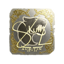 Sticker | skullz (Gold) | Austin 2025