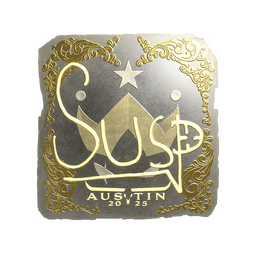 Sticker | susp (Gold) | Austin 2025