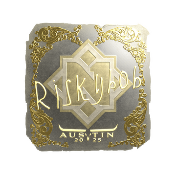 Sticker | riskyb0b (Gold) | Austin 2025