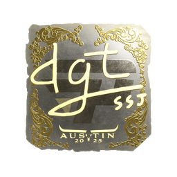 Sticker | dgt (Gold) | Austin 2025