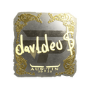 Sticker | dav1deuS (Gold) | Austin 2025