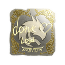 Sticker | donk (Gold) | Austin 2025