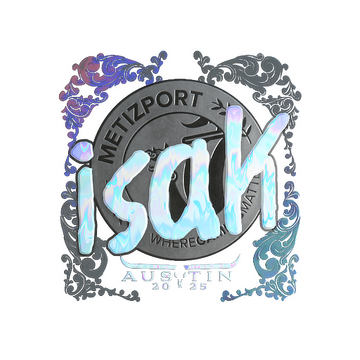 Sticker | isak (Holo) | Austin 2025