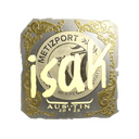 Sticker | isak (Gold) | Austin 2025
