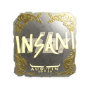 Sticker | insani (Gold) | Austin 2025