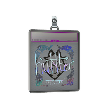Sticker Slab | huNter- (Holo) | Austin 2025