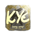 Sticker | kye (Gold) | Austin 2025