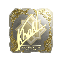 Sticker | khaN (Gold) | Austin 2025