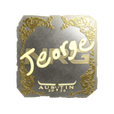 Sticker | jeorge (Gold) | Austin 2025