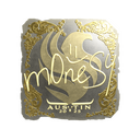 Sticker | m0NESY (Gold) | Austin 2025
