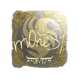 Sticker | m0NESY (Gold) | Austin 2025