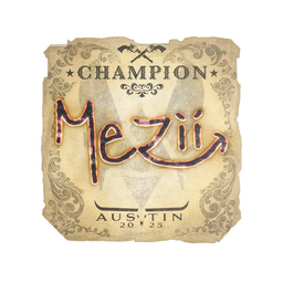 Sticker | mezii (Champion) | Austin 2025