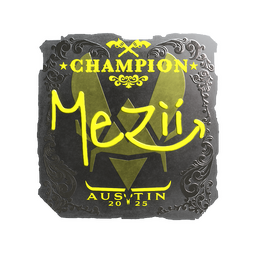 Sticker | mezii (Foil, Champion) | Austin 2025