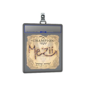 Sticker Slab | mezii (Champion) | Austin 2025