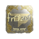 Sticker | frozen (Gold) | Austin 2025