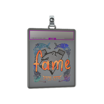 Sticker Slab | fame (Holo) | Austin 2025