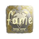 Sticker | fame (Gold) | Austin 2025