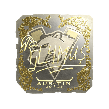 Sticker | FL4MUS (Gold) | Austin 2025