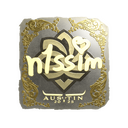Sticker | n1ssim (Gold) | Austin 2025