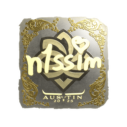 Sticker | n1ssim (Gold) | Austin 2025