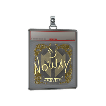Sticker Slab | noway (Gold) | Austin 2025