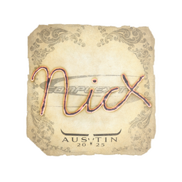 Sticker | nicx | Austin 2025