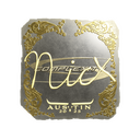 Sticker | nicx (Gold) | Austin 2025