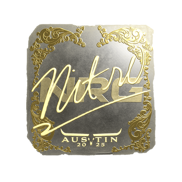 Sticker | nitr0 (Gold) | Austin 2025