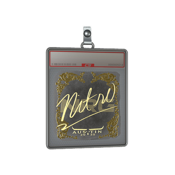 Sticker Slab | nitr0 (Gold) | Austin 2025