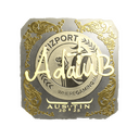 Sticker | adamb (Gold) | Austin 2025