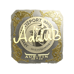 Sticker | adamb (Gold) | Austin 2025