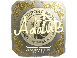 Sticker | adamb (Gold) | Austin 2025