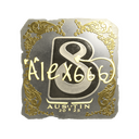 Sticker | alex666 (Gold) | Austin 2025