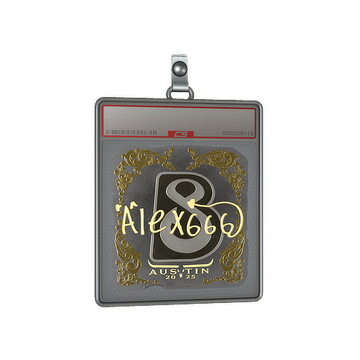 Sticker Slab | alex666 (Gold) | Austin 2025