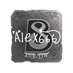 Sticker | alex666 (Foil) | Austin 2025