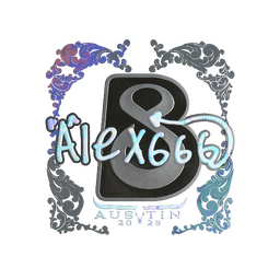 Sticker | alex666 (Holo) | Austin 2025