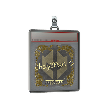 Sticker Slab | chayJESUS (Gold) | Austin 2025