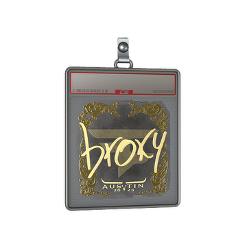 Sticker Slab | broky (Gold) | Austin 2025