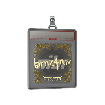 Sticker Slab | brnz4n (Gold) | Austin 2025