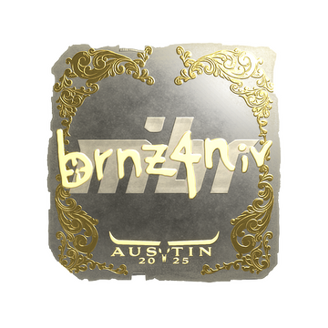 Sticker | brnz4n (Gold) | Austin 2025